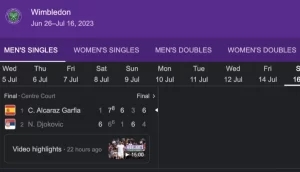 Wimbledon men’s final