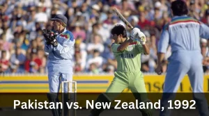 Pakistan vs. New Zealand, 1992